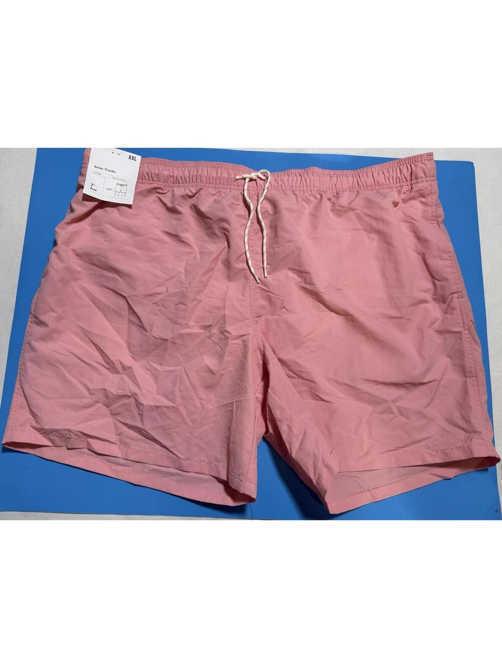 Goodfellow Swim Trunks Board Shorts Lined Nostalgic Pink Mens XXL NWT NEW